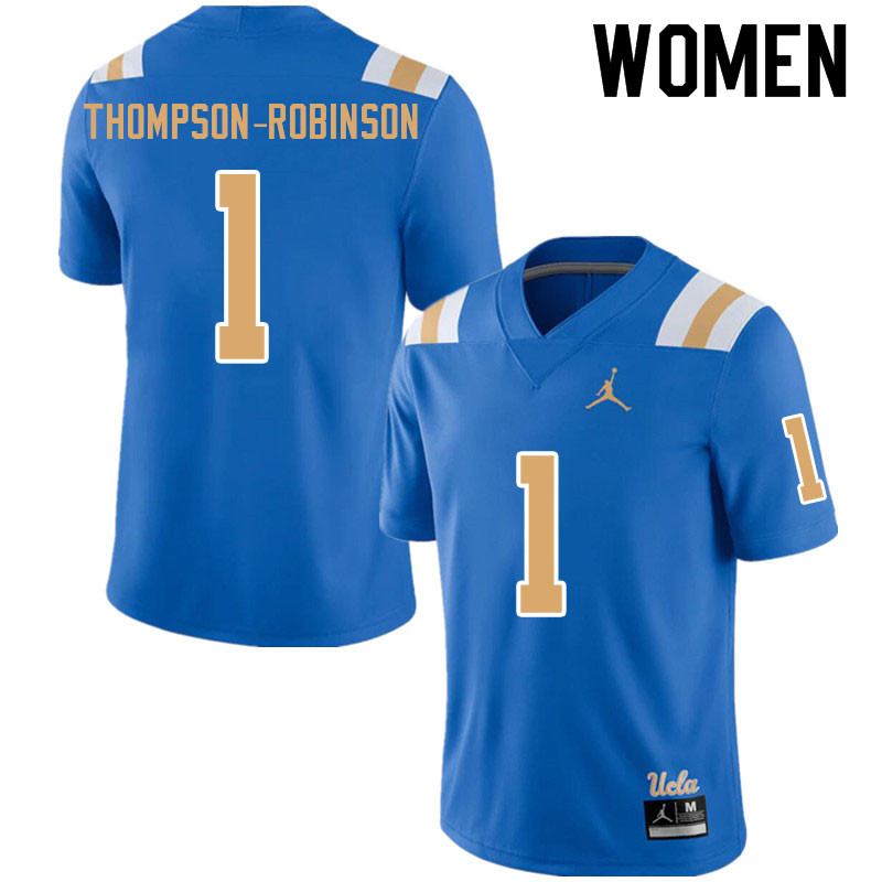 Jordan Brand Women #1 Dorian Thompson-Robinson UCLA Bruins College Football Jerseys Sale-Blue - Click Image to Close